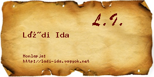 Ládi Ida névjegykártya