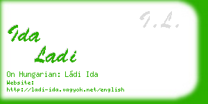 ida ladi business card