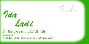 ida ladi business card